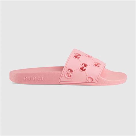 womens rubber slide sandals gucci|gucci rubber sandals sale.